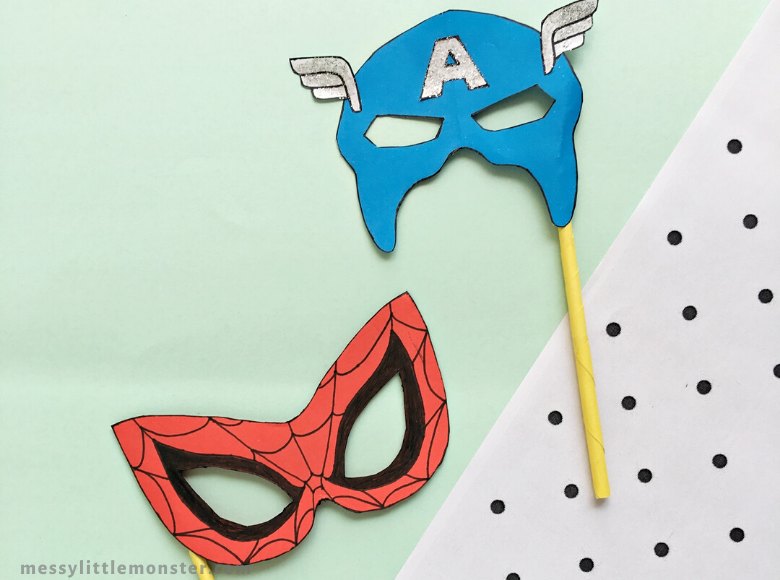 Superhero Mask Craft - Messy Little Monster